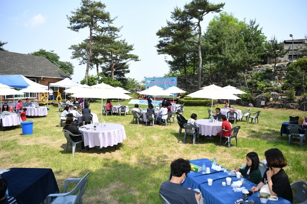 5.솔아래연꽃마을 체험농장 소규모 팜파티 모습